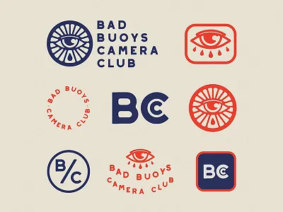 Bad Buoys Camera Club branding debut dribbble first post graphic design hello dribbble identity illustration logo welcome