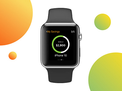 Budget Planner Watch app app budgeting design dribbble finance popular product shot sketch ui ux watch
