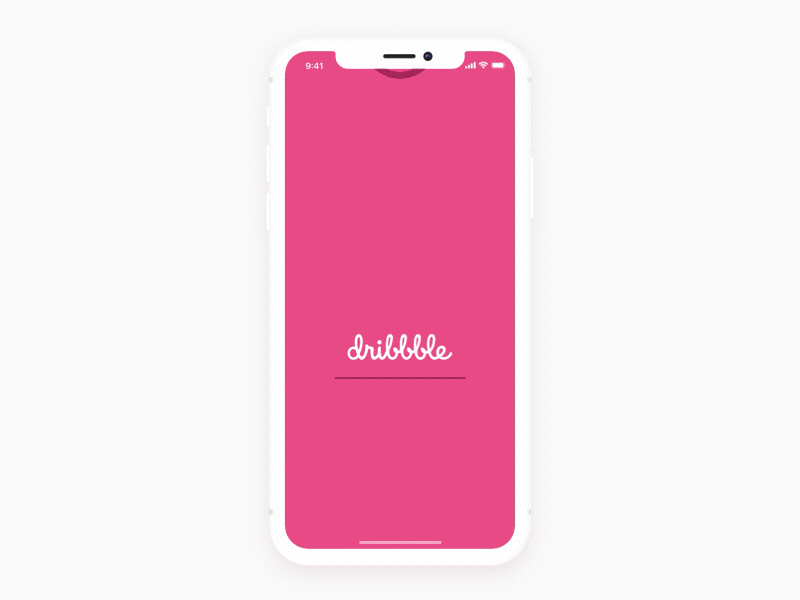 Loading & Authorization in Dribbble app. UI Interaction animation authorization debut interaction iphone x log in mobile design sign in ui ui interaction ux