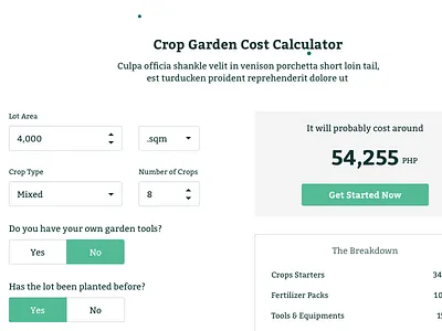 #DailyUI :: 004 - Calculator calculator dailyui form green minimalist nature uidesign