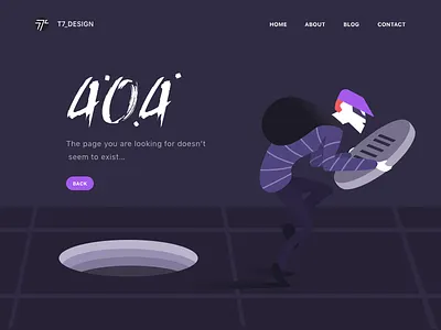 404#3 404 cover dark manhole mode thief ui web