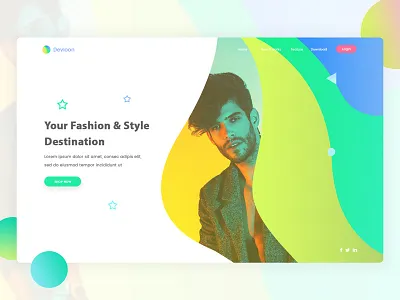 Landing Page Exploration #4 button clean cloth ecommerce fashion landing website design seller ui ux web app design