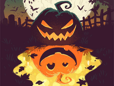 Redeem Halloween art digital face halloween illustration jack o lantern photoshop pumpkin scary spooky