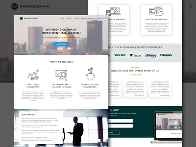 Landing page business clean design landing linear modern page simple site web website