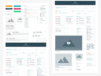New Univadis design system - Components atomic design behance components design design system healthcare library medical platform product product design system template ui ui design ux ux design web