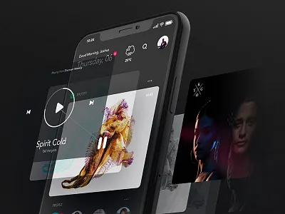 WIP: Experimental 💸📱09/40: 3D iPhone XX ? 3d extrude futuristic hover iphone x iphonex photoshop ui