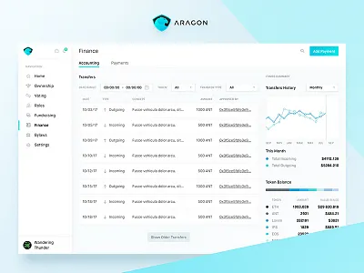 Aragon.one web app app aragon bitcoin blockchain design ethereum tocken ui ux web