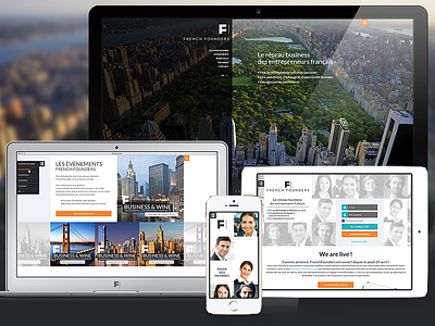 French Founder concept website