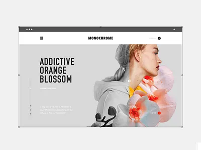 MEDIOCRE: 05 clean color design flower landing page layout perfume shop ui ux web website