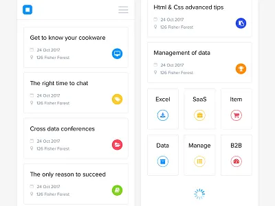 Topics UI app branding clean design flat ios iphone sketch ui web website white