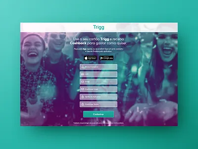 Landing Page Trigg Visa design interface landing layout page payment trigg ui visa website