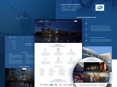 Atlantic Wave Website flat minimalist design ui design ux design visual design web design