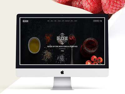 Delicieux - Exquisite Restaurant PSD Template bakery bar cafe creative desert drink food menu one page psd restaurant sushi