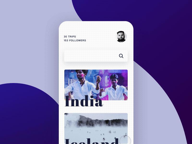 Daily UI #022 - Search app daily ui principle search travel
