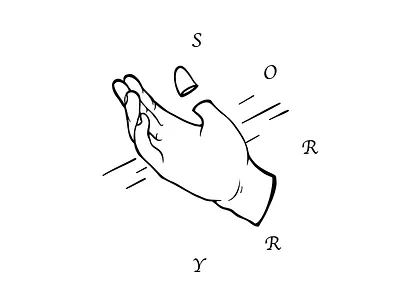 s o r r y art artist cut design drawing graphic design hand hand drawn illustration illustrator