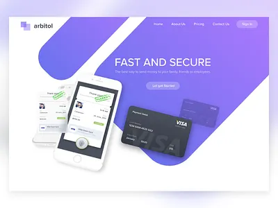 Cash Transfer banner card cash credit money transfer web website