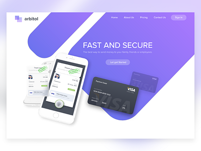 Cash Transfer banner card cash credit money transfer web website