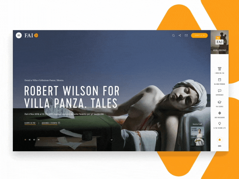 FAI - Fondo Ambiente Italiano - Website Concept animation digital creative direction fai prototype ui ux