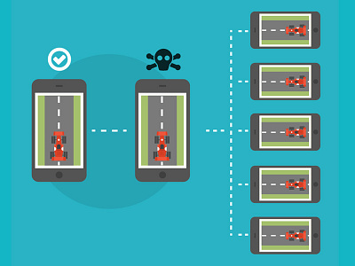 Tech Term Tuesday: App Piracy app clean design flat game graphic design icon illustration piracy race skull