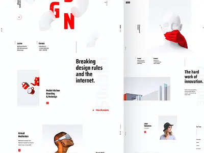 Digital Agency Website agency design digital home landing page ui ux web website white