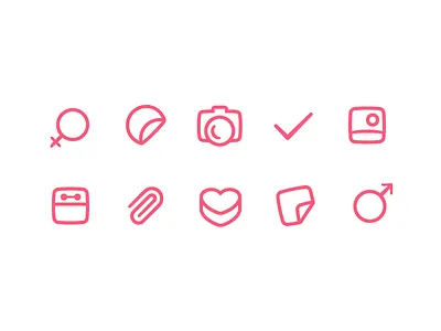 some icons for dating app part 2 android arthur bauer camera dating gender heart icons ios love set ui zooom