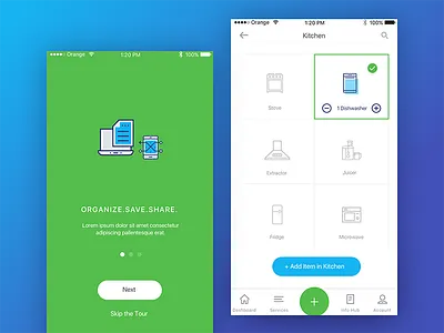 Home Management App home management mobile app product design tool ui ux