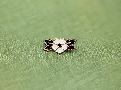 Anemone Pin enamel pin flower lapel ottawa pin