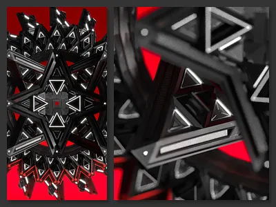 Abduction 3d c4d fractal future pattern render