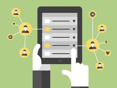 Tech Term Tuesday: CRM app design face flat gear graphic design heart icon illustration ipad technology