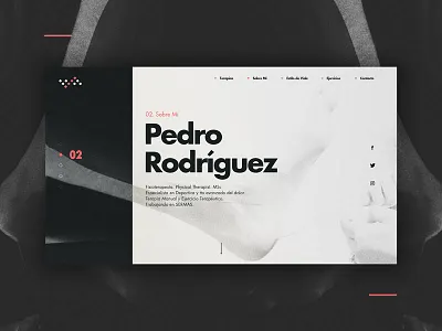 Pedro Rodríguez - Physical Therapist branding identity minimal physiotherapy ui ux web website