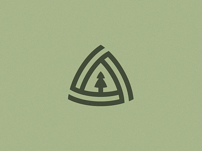 Cypress & Spruce Logo adventure ben stafford cypress essential oils logo mark pine pine tree reuleaux skoolie spruce triangle