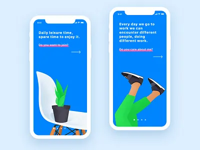 Splash Screen app apple blue illustration iphonex screen splash ui ux