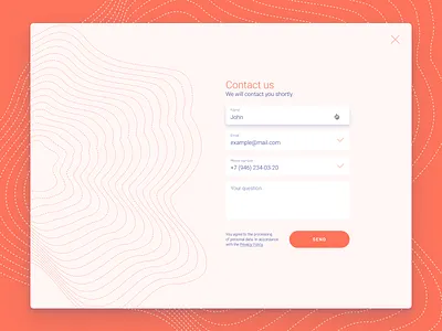 #002 Form contact field form input send web