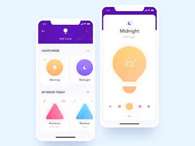Smart Home App app application controls creative home ios mobile profile smart home ui ux