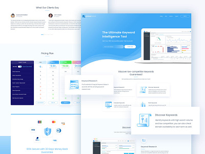 Keyword Revealer Redesign contact icon illustrations keyword keyword tools keywordrevealer pricing pricing plan rank tracker seo sign in sign up