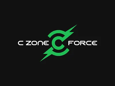 C Zone Force Logo branding gaming geometric logo logo design modern monogram typography