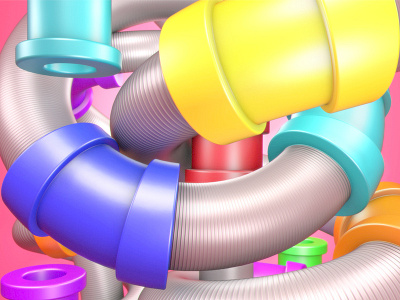 Tubes 3d cinema4d tubes