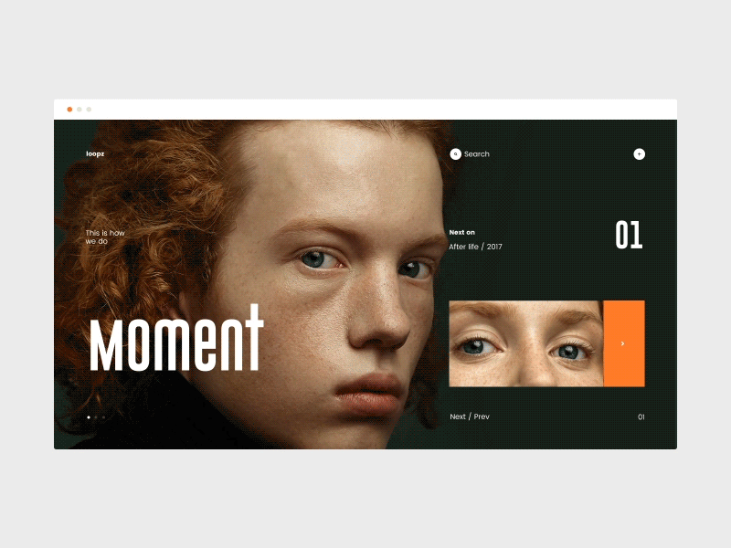 loopz. animation inspire interaction minimal transition ui ux web