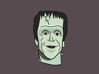 Herman character frankenstein halloween herman munster illustration munster the munsters