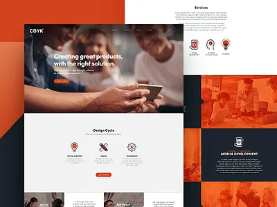 Website CBYK Technology, Design and Digital Strategy cbyk design digital experience interface layout page strategy technology ui ux web