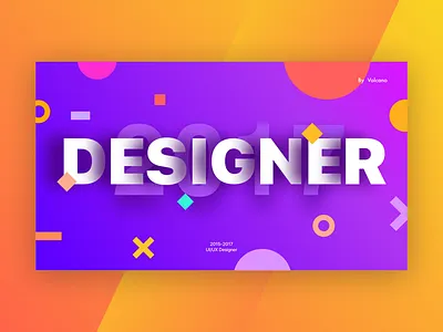 Showreel cover colorful designer graphic design personal profile showreel ui ux