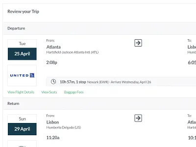 Flights Product - AB Testing currency desktop fonts imagery interactive localization mobile responsive themes ux web
