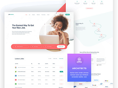 Job Portal Website | Job Finder / Hiring career designers find job jobs layout portal search template theme webdesign website
