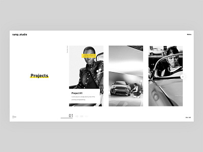 Ramp Studio white ui webdesign