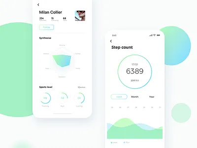 Sport Tracking ui