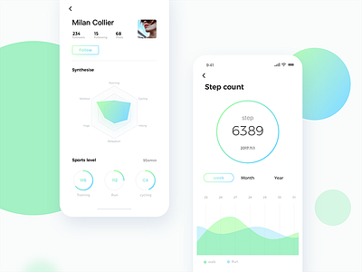 Sport Tracking ui