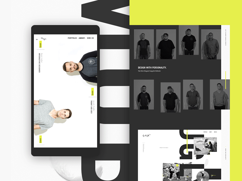 Seagulls Case Study case study team type typography ui ui design web design