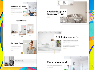 Interior Landing Page consultation digital furniture home interior landing product ui ux website
