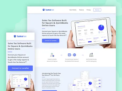 LumaTax Re-Design... Again! graphic design landing page saas software taxes ui design ux design web design website