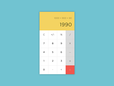 Calculator app calculator dailyui gotham